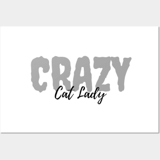 Crazy cat lady. cat kitty meow Posters and Art